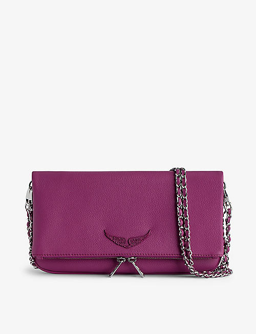 ZADIG&VOLTAIRE: Rock grained leather clutch