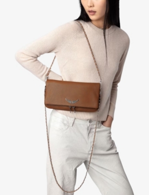 ZADIG&VOLTAIRE: Rock grained leather clutch