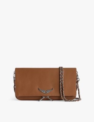 ZADIG&VOLTAIRE: Rock grained leather clutch