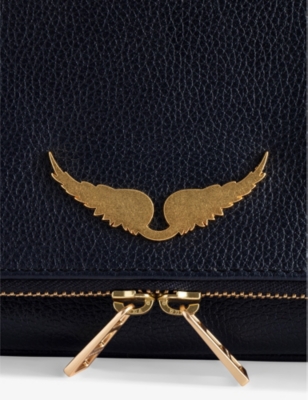 ZADIG&VOLTAIRE: Rock grained leather clutch