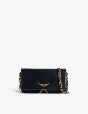 ZADIG&VOLTAIRE: Rock grained leather clutch