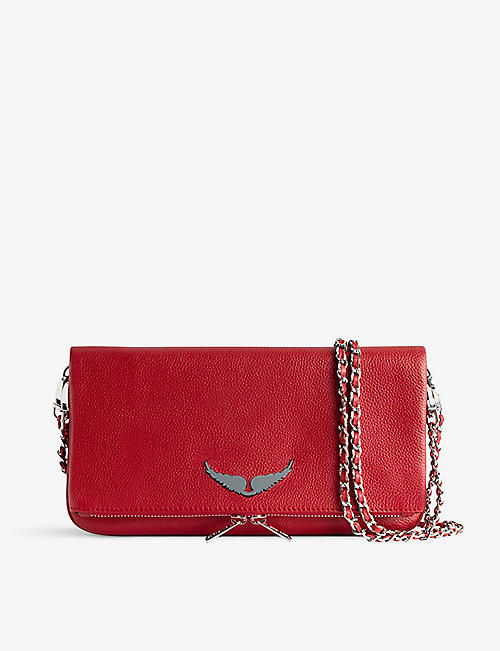 ZADIG&VOLTAIRE: Rock grained leather clutch