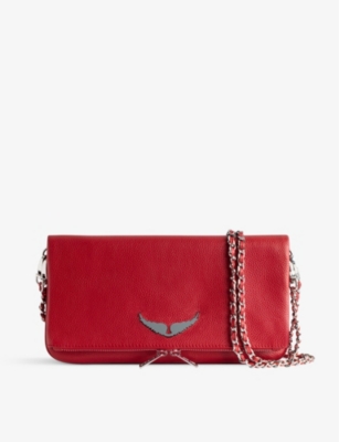 Zadig & Voltaire Zadig&voltaire Power Rock Grained Leather Clutch