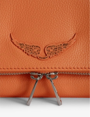 ZADIG&VOLTAIRE: Rock grained leather clutch