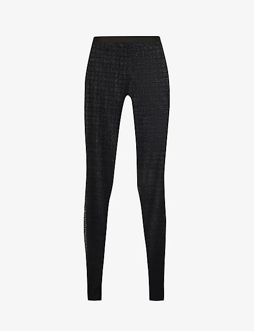GIVENCHY: Skinny mid-rise stretch-woven leggings