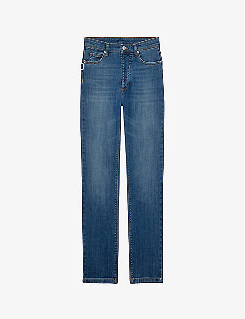 ZADIG&VOLTAIRE: Mamma straight-leg mid-rise stretch-denim jeans