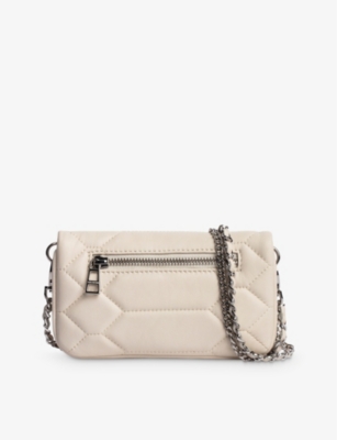 Zadig & Voltaire Womens Flash Rock Nano Xl Scale Leather Shoulder Bag In Flash