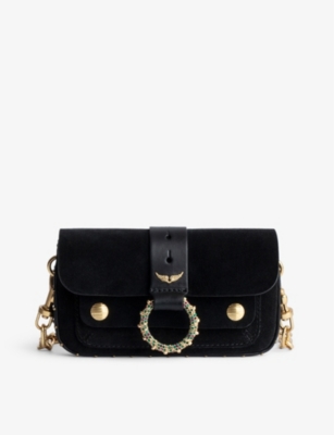 Zadig & Voltaire Zadig Voltaire Rock Quilted Bag with Detachable Chain  Strap in Black