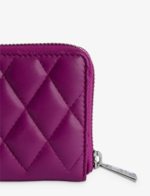 Shop Zadig & Voltaire Zadig&voltaire Women's Glam Lucky Charm-embellished Mini Leather Purse
