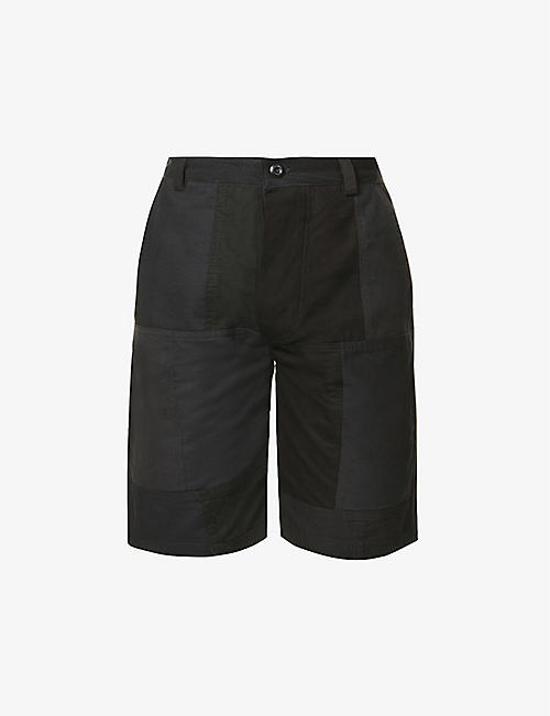 OVERLORD: Upcycled regular-fit cotton shorts