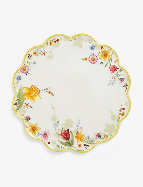 VILLEROY & BOCH: Spring Awakening porcelain cake plate 33cm