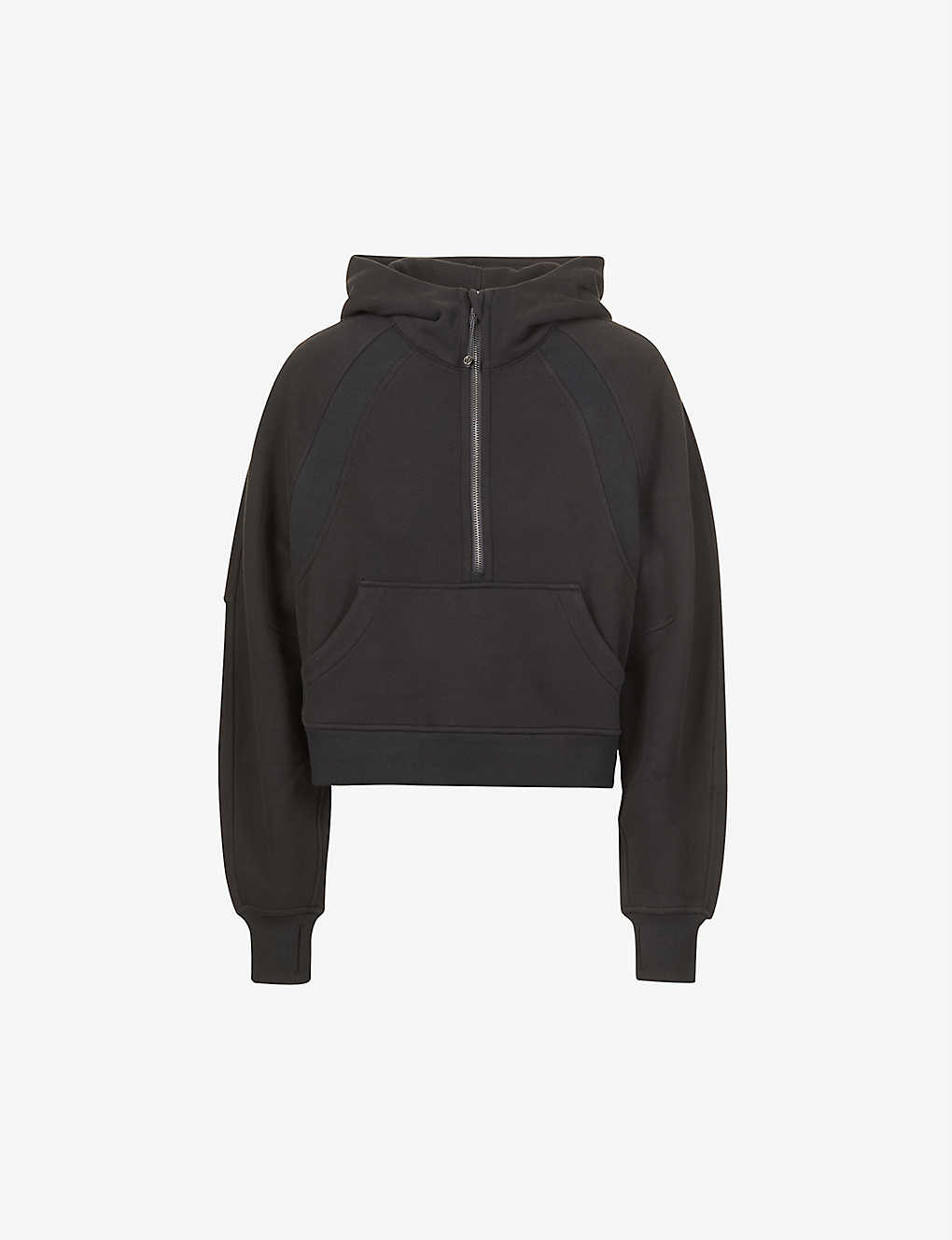 Lululemon Scuba Brand-embroidered Cotton-blend Hoody In Black