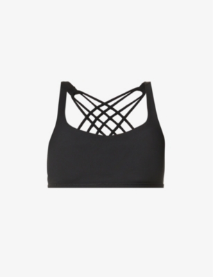 Lululemon Free To Be Wild Scoop-neck Stretch-jersey Sports Bra In Black