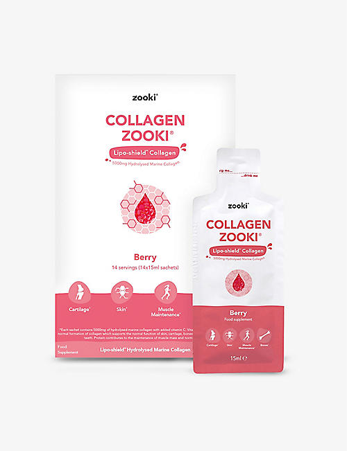 YOURZOOKI: Collagen Zooki Berry supplements 14 x 15ml sachets