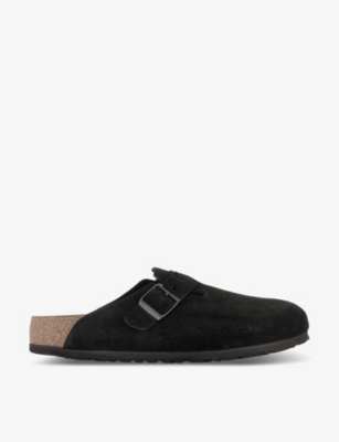 BIRKENSTOCK: Boston suede clogs