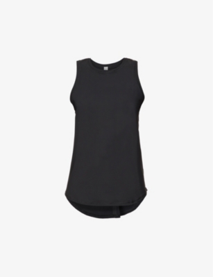 SPANX SPANX ACTIVE WOMEN'S VERY BLACK GO LIGHTLY STRETCH-WOVEN TANK TOP,55163072
