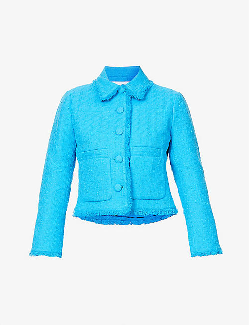 PROENZA SCHOULER: Tweed cropped cotton jacket