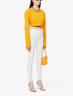 SPANX: Ankle Skinny High-Rise Stretch-Denim Jeans