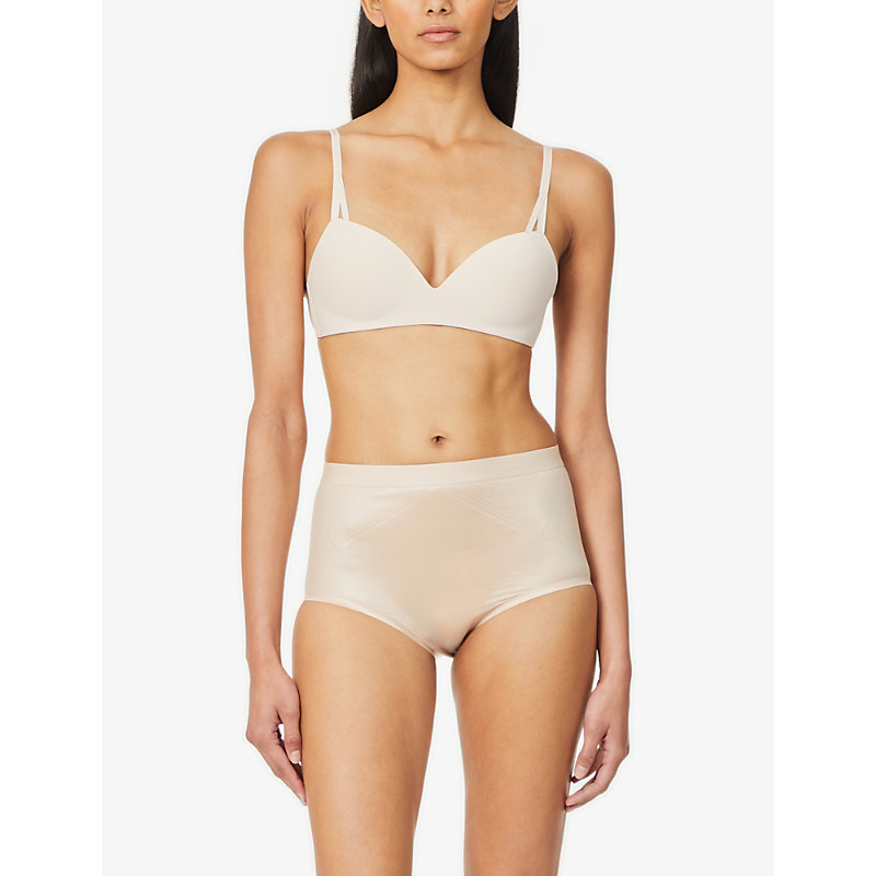Shop Spanx Thinstincts 2.0 High-rise In Champagne Beige