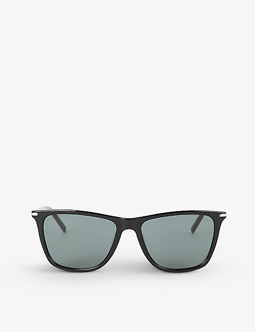 PAIGE: EY101004 Blake bio-acetate and recycled-steel sunglasses