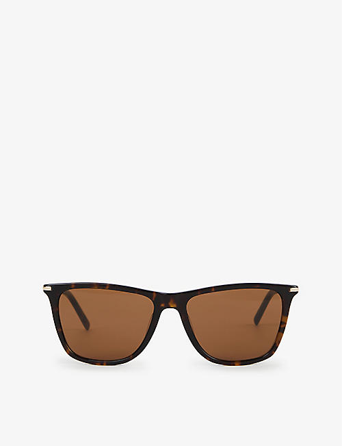 PAIGE: EY101204 Blake bio-acetate and recycled-steel sunglasses