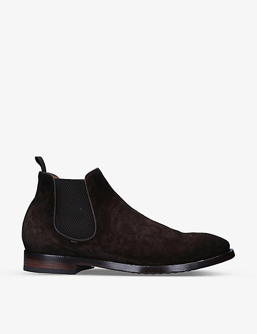 OFFICINE CREATIVE: Providence suede Chelsea boots