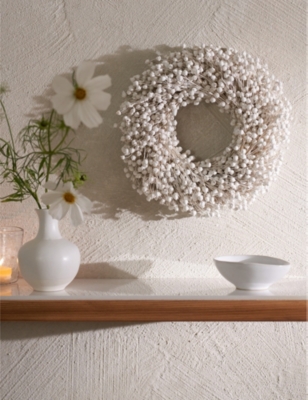 THE WHITE COMPANY: Dried linum and jute wreath