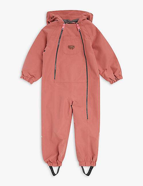 TOASTIE: Logo-patch recycled-polyester hooded puddle suit 12 months-4 years