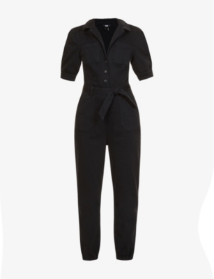 PAIGE: Mayslie stretch-cotton-blend jumpsuit