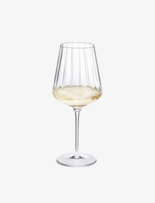 GEORG JENSEN: Bernadotte groove six-piece white wine glass set