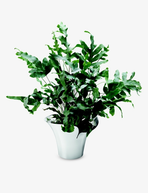 Bloom Botanica medium stainless steel flower pot 19cm