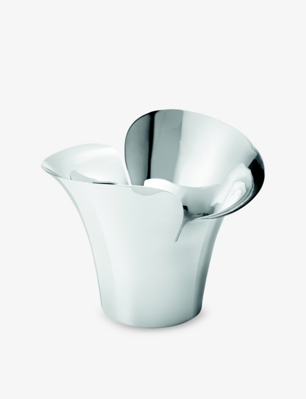 Bloom Botanica medium stainless steel flower pot 19cm