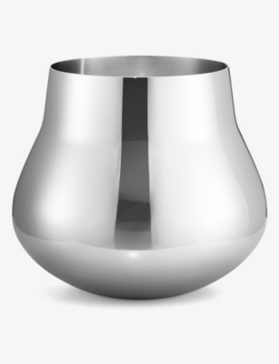 GEORG JENSEN: Sky polished stainless-steel wine cooler 7.5l