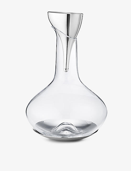 GEORG JENSEN: Sky stainless-steel decanter funnel 14cm