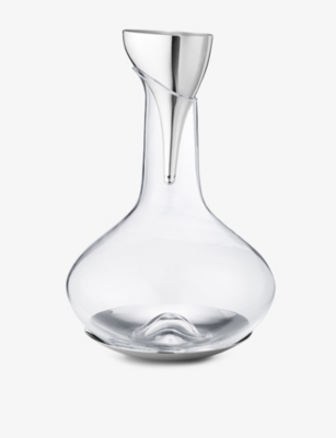 Shop Georg Jensen Sky Stainless-steel Decanter Funnel 14cm