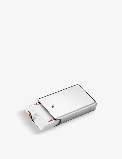 GEORG JENSEN: Sky polished stainless steel card case