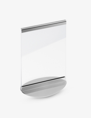 GEORG JENSEN: Sky mirror polished steel picture frame 10cm x 15cm