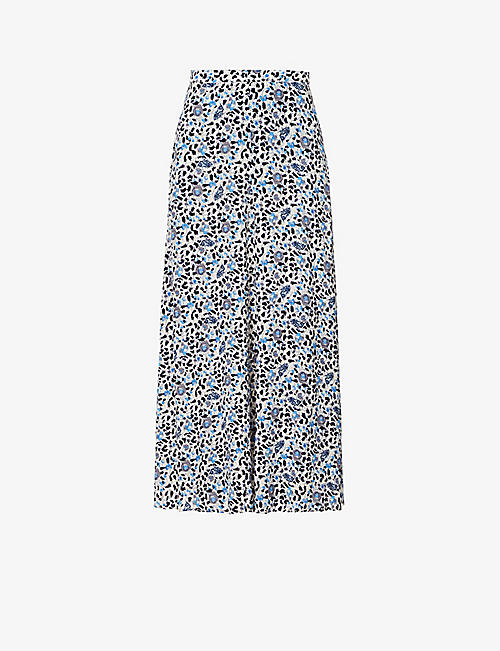 ZADIG&VOLTAIRE: Judith floral-print crepe midi skirt