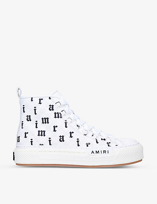AMIRI: Old English Court canvas high-top trainers