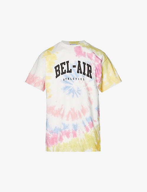 BEL-AIR ATHLETICS：College 品牌印花平纹针织棉 T 恤