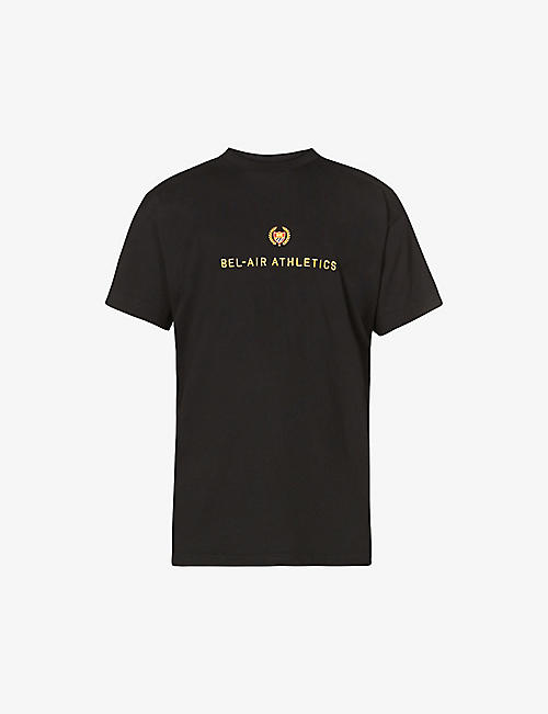 BEL-AIR ATHLETICS: Academy logo-embroidered cotton-jersey T-shirt