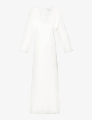 PRETTY LAVISH: Alexis V-neck woven maxi dress