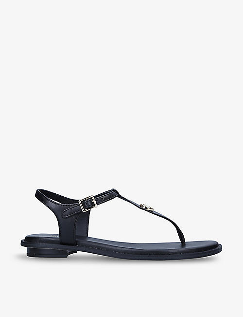MICHAEL MICHAEL KORS: Mallory open-toe leather thong sandals