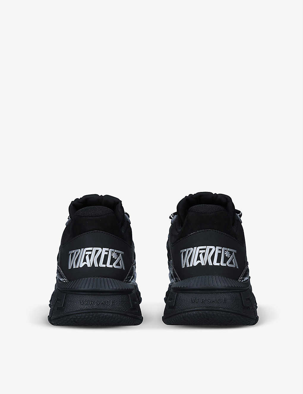 VERSACE Trigreca logo mesh low-top trainers