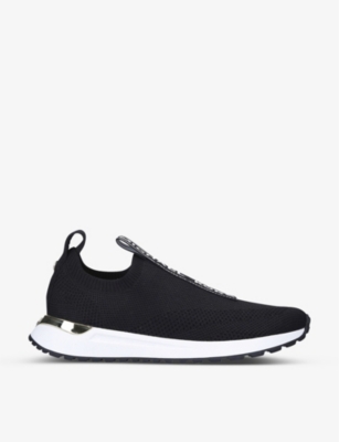 MICHAEL MICHAEL KORS: Bodie logo-tape mesh slip-on trainers