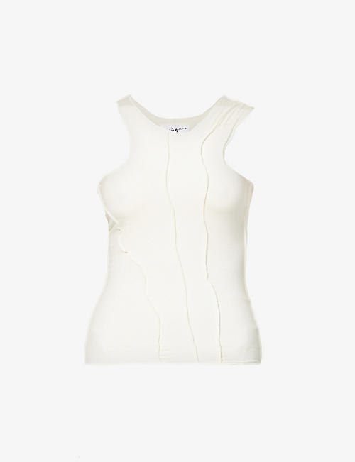 THE LINE BY K: Yamilet Merrow stretch-woven tank top