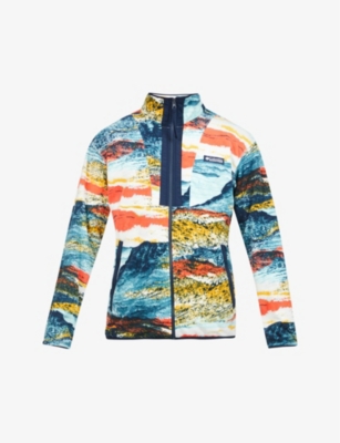 Back Bowl Hyper Print fleece jacket