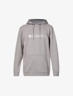 Basic logo-print cotton-blend hoody