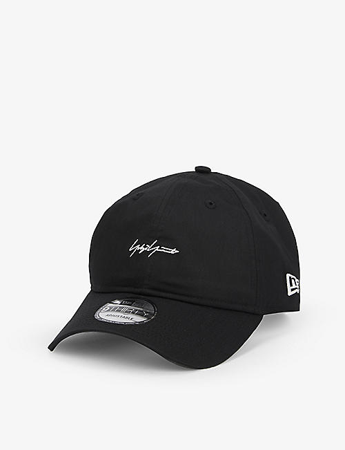 YOHJI YAMAMOTO: Yohji Yamamoto x New Era logo-embroidered woven baseball cap