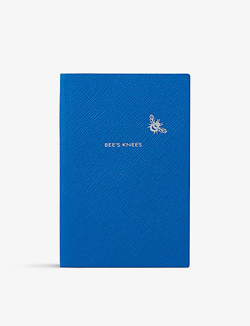 SMYTHSON: Chelsea Bee's Knees leather notebook 11.2cm x 16.7cm